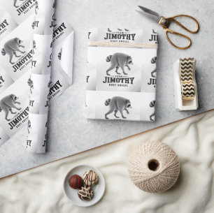 Papier Cadeau Jimothy Raton Laveur Viral Drôle Trash Panda Faune