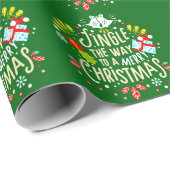 Papier Cadeau Jingle All Way : Une expédition magique de vacance (Coin rond)