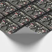 Papier Cadeau Jingle Bots Festive Robots de vacances avec chapea (Coin)