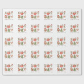 Papier Cadeau Jingle cadeau de Noël tout le chemin (Plat)