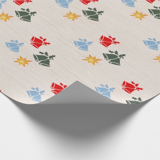 Papier Cadeau Jingle de lin classique Bell Star Noël (Coin)