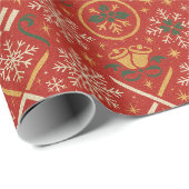 Papier Cadeau Jingle tout le chemin (Coin rond)