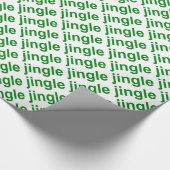 Papier Cadeau Jingle vert (Coin)