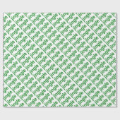 Papier Cadeau Jingle vert (Plat)