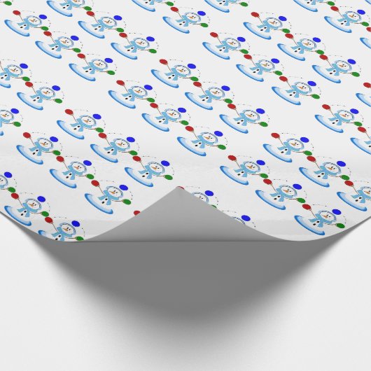 Papier Cadeau Jinking Snowmen (Coin)