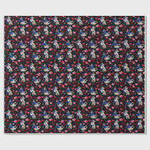 Papier Cadeau Jiu Jitsu BJJ Valentine Gift Wrapping Paper Black (Plat)