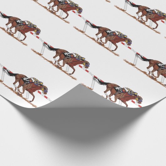 Papier Cadeau Jockey Sur Hippocampe (Coin)