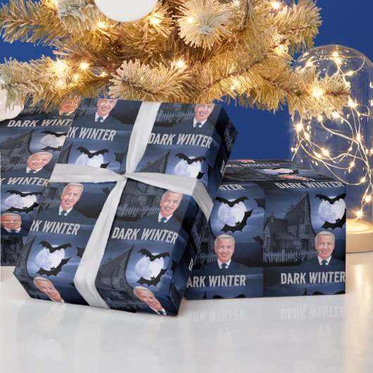 PAPIER CADEAU JOE BIDEN CHRISTMAS DARK HIVER WRAPPER PAPIER (Vacances)