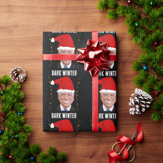 PAPIER CADEAU JOE BIDEN DARK HIVER FUNNY CHRISTMAS WRAPPING PAP (Cadeau de vacances)