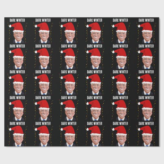 PAPIER CADEAU JOE BIDEN DARK HIVER FUNNY CHRISTMAS WRAPPING PAP (Plat)