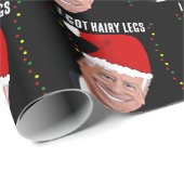 PAPIER CADEAU JOE BIDEN DRÔLE DE NOËL  (Coin rond)
