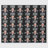 PAPIER CADEAU JOE BIDEN FUNNY BIRTHDAY POOP WRAPPER PAPIER (Plat)
