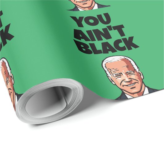 PAPIER CADEAU JOE BIDEN FUNNY CHRISTMAS GIANT WRAPPER PAPIER (Coin rond)