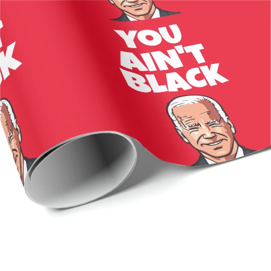 Papier Cadeau JOE BIDEN FUNNY CHRISTMAS Wrapper Paper (Coin rond)