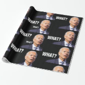 PAPIER CADEAU JOE BIDEN FUNNY CHRISTMAS WRAPPER PAPIER CONFUSÉ (Déroulé)