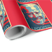 PAPIER CADEAU JOE BIDEN FUNNY I POOPEZE OBAMAIZÉ NOËL WRAPP (Coin rond)