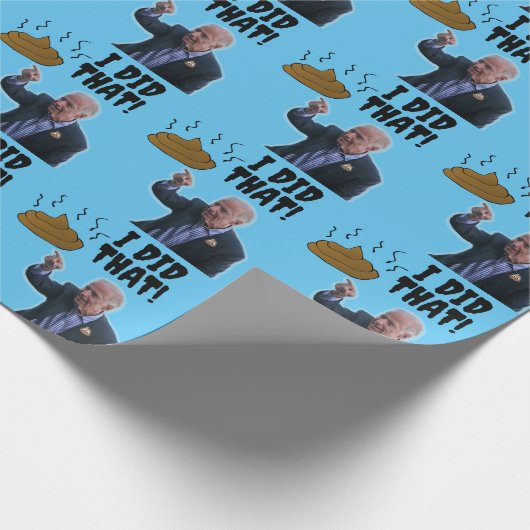 PAPIER CADEAU JOE BIDEN FUNNY POOP CHRISTMAS WRAPPER PAPIER (Coin)