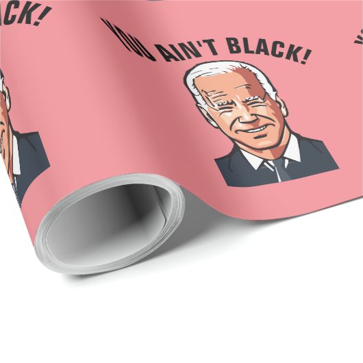 PAPIER CADEAU JOE BIDEN FUNNY VALENTINE'S DAY WRAPPING PAPER (Coin rond)