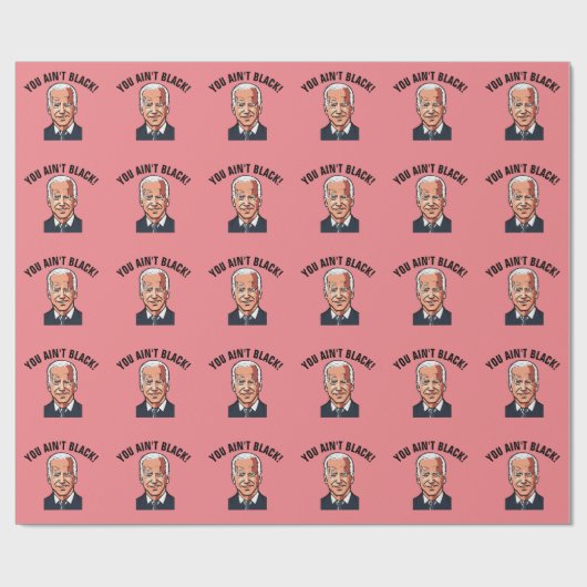 PAPIER CADEAU JOE BIDEN FUNNY VALENTINE'S DAY WRAPPING PAPER (Plat)