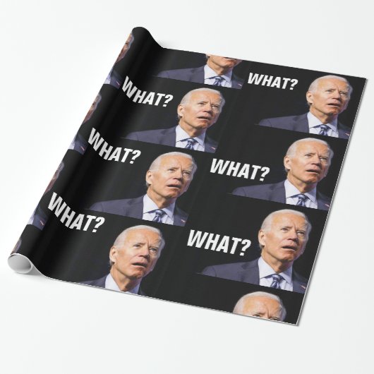 PAPIER CADEAU JOE BIDEN FUNNY WRAPPER PAPIER (Déroulé)
