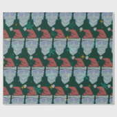 Papier Cadeau joe biden hideuse noël santa hat (Plat)