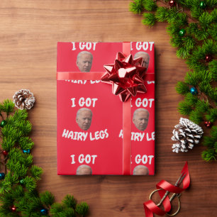 PAPIER CADEAU JOE BIDEN JOE LIVRE DE NOËL