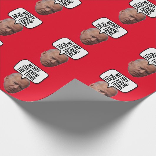 PAPIER CADEAU JOE BIDEN NOËL VOUS CONNAISSEZ LA CHOSE WRAPPING P (Coin)