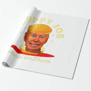 Papier Cadeau Joe Biden Sloppy Anti Président 