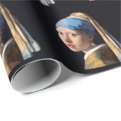 Papier Cadeau JOHANNES VERMEER - Fille avec une boucle d'oreille (Coin rond)