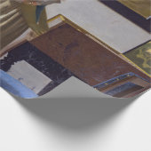 Papier Cadeau Johannes Vermeer - Lady debout dans une virginale (Coin)