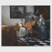 Papier Cadeau Johannes Vermeer - Le Concert (Plat)