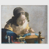 Papier Cadeau Johannes Vermeer - Le Lacemaker (Plat)