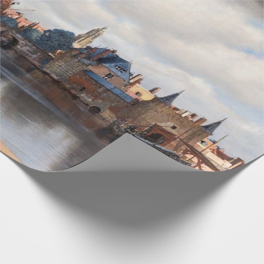 Papier Cadeau Johannes Vermeer - Vue de Delft (Coin)