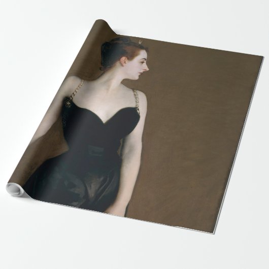 Papier Cadeau John Singer Sargent Madame X Classic Portrait (Déroulé)