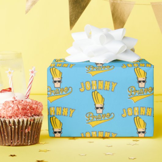 Papier Cadeau Johnny Bravo Collegiate Graphic (Fête d'anniversaire)