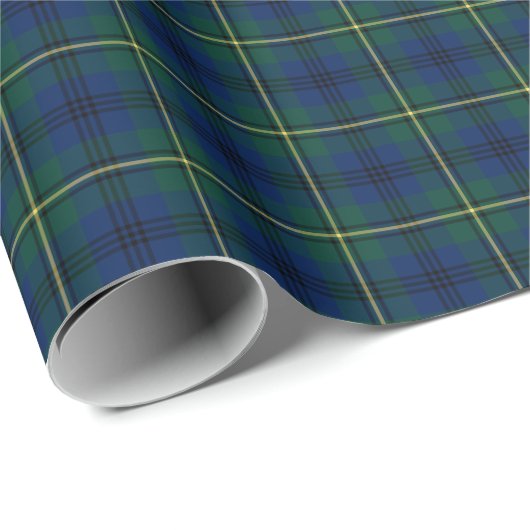 Papier Cadeau Johnston Clan Tartan (Coin rond)