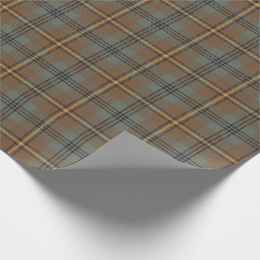 Papier Cadeau Johnstone Patiné Tartan Plaid Motif (Coin)