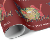 Papier Cadeau Joie À La Nativité Mondiale (Coin rond)