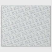 Papier Cadeau Joie au monde Typographie hiver verdure (Plat)