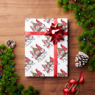 Papier Cadeau Joie aux Gnomes de Noël du monde
