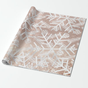 Papier Cadeau Joie de flocon de neige de vacances de Noël de
