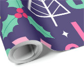 Papier Cadeau Joie de Noël (Coin rond)