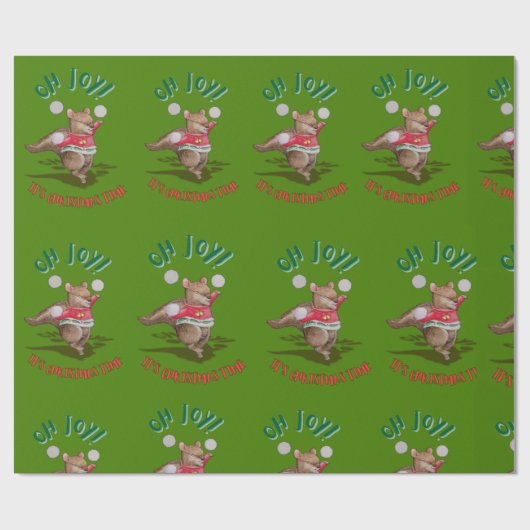 Papier cadeau Joie de Noël (Plat)