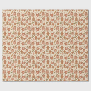 Papier Cadeau Joie de pain d'épice