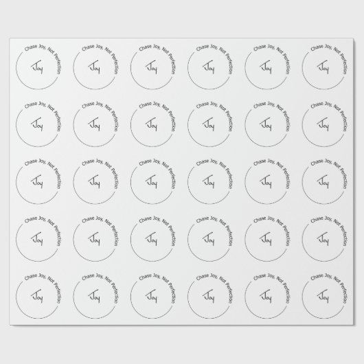 Papier Cadeau Joie et non perfection (Plat)