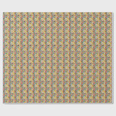 Papier Cadeau Joie Fondante – Explosion de Pop Art de Glace (Plat)