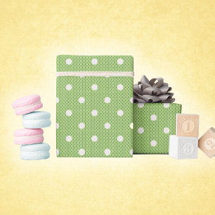 Papier Cadeau Joie Mouchetée Verte