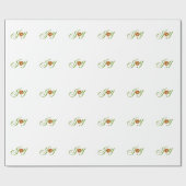 Papier Cadeau Joie Noël cloches Noël Noël Noël Design (Plat)