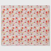 Papier Cadeau Joie Paix et Amour (Plat)