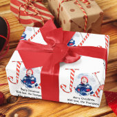 Papier Cadeau Joie photo Noël Joie Typographie personnalisée